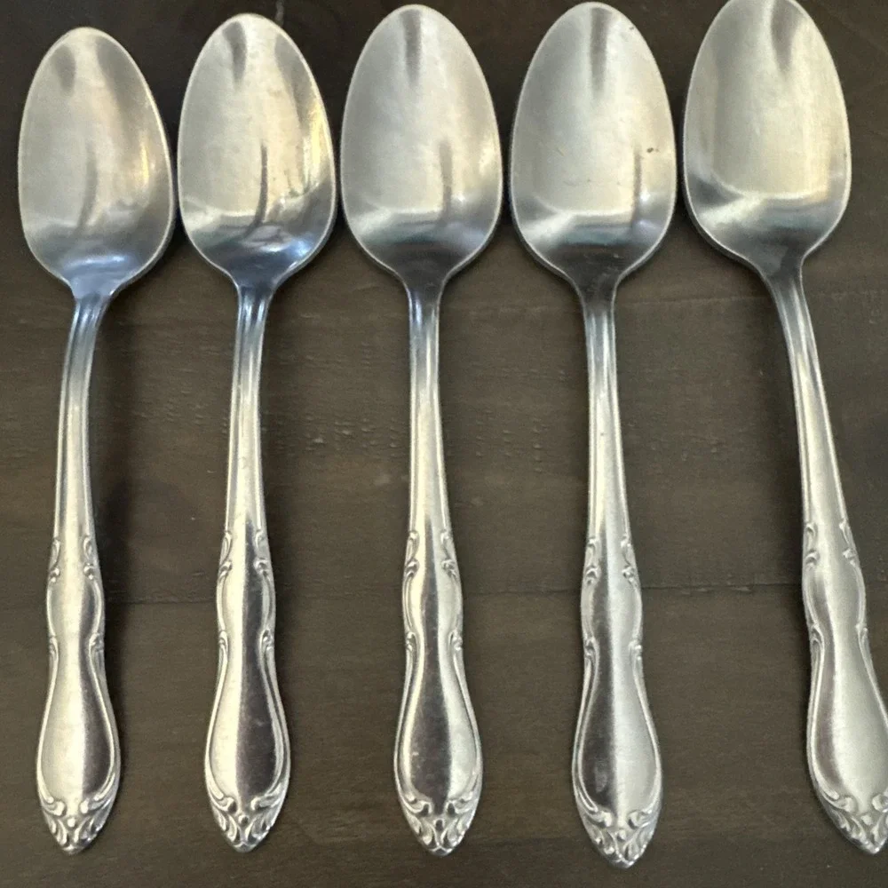 Oneida HOMESTEAD Teaspoons Simeon & George H Rogers‎ Stainless Flatware-5